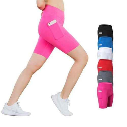 Women’s Yoga Shorts with Phone Pocket – Stretch Fit Activewear