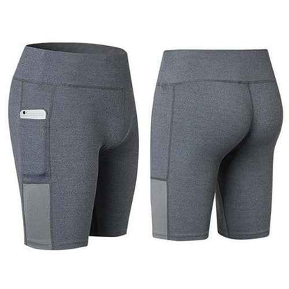 Women’s Yoga Shorts with Phone Pocket – Stretch Fit Activewear