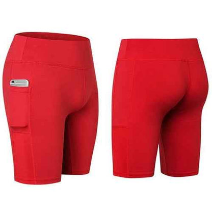 Women’s Yoga Shorts with Phone Pocket – Stretch Fit Activewear