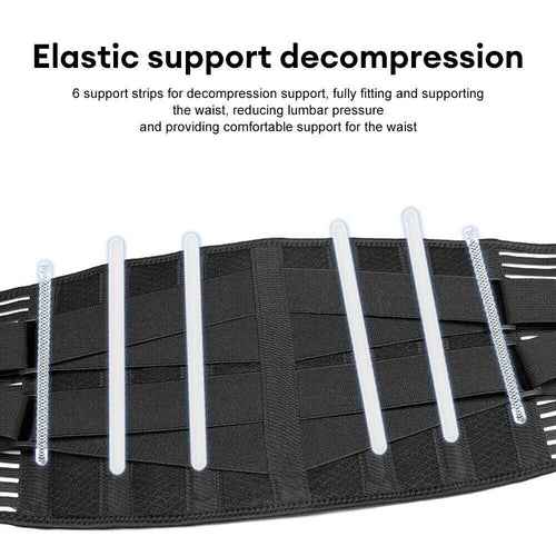 URFit Adjustable Back Support Belt – Lumbar Brace for Pain Relief