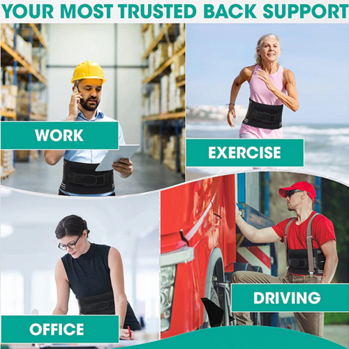 URFit Adjustable Back Support Belt – Lumbar Brace for Pain Relief - UrFitnessX
