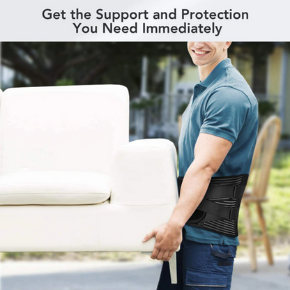 URFit Adjustable Back Support Belt – Lumbar Brace for Pain Relief