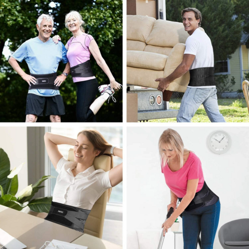 URFit Adjustable Back Support Belt – Lumbar Brace for Pain Relief - UrFitnessX