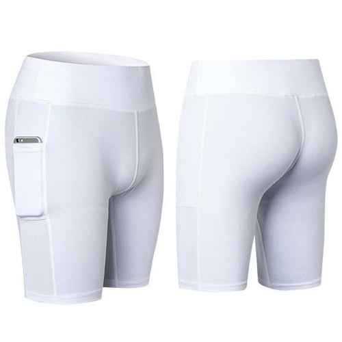 Women’s Yoga Shorts with Phone Pocket – Stretch Fit Activewear