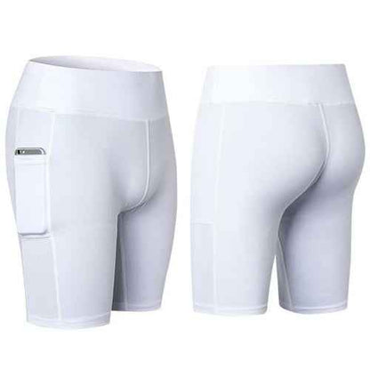 Women’s Yoga Shorts with Phone Pocket – Stretch Fit Activewear