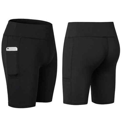 Women’s Yoga Shorts with Phone Pocket – Stretch Fit Activewear