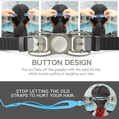 Swimming Goggles for Men & Women – Anti-Fog UV Protection, Waterproof, Adjustable Silicone Swim Goggles for Adults & Kids