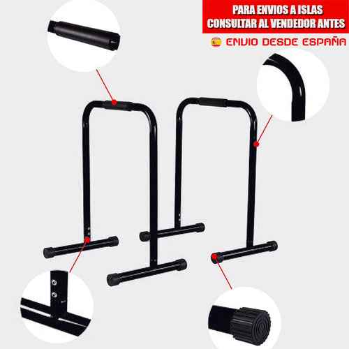URFit Calisthenics Parallel Bars – Dip & Strength Training Set