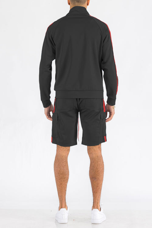 Two Stripe Cargo Short Set – Streetwear Summer Fit