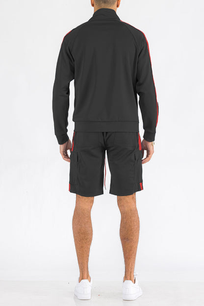 Two Stripe Cargo Short Set – Streetwear Summer Fit
